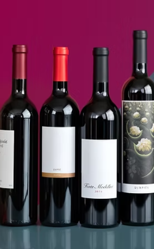4 wine bottles